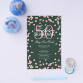 50 Geburtstag Programm Rose Gold Glitzer Menü Smar (Einzeln)