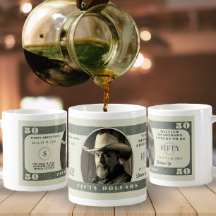 50. Geburtstag Prost auf den 50-Dollar-Schein Kaffeetasse