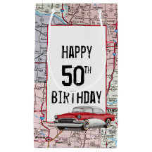 50. Geburtstag Retro Buick auf Karte