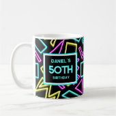 50. Geburtstag Retro-Foto Kaffeetasse (Links)