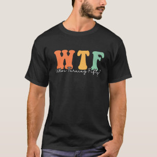 50. Geburtstag Retro Groovy WTF, der 50 wird T-Shirt