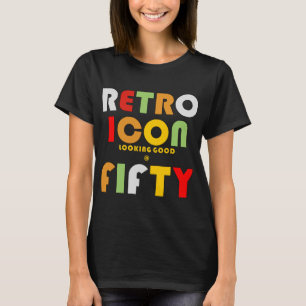 50. Geburtstag Retro Icon T - Shirt