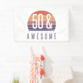 50. Geburtstag Retro Sunset Banner (Insitu)