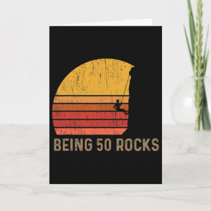 50. Geburtstag Rock Climbing Karte
