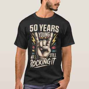 50. Geburtstag Rock Lustiger Geburtstag 50 Jahre R T-Shirt