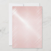 50. Geburtstag Rose Gold Ballons Einladung (Rückseite)