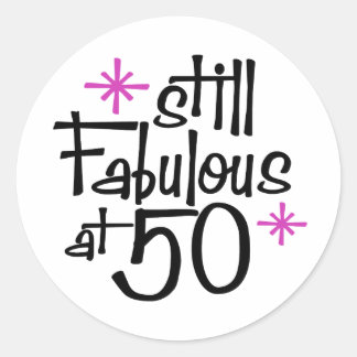 50. Geburtstag Runder Aufkleber