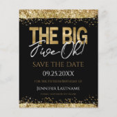 50. Geburtstag Save the Date Einladung (Vorderseite)