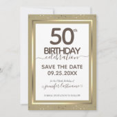 50. Geburtstag Save the Date Einladung (Vorderseite)