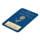 50. Geburtstag Save the Date Einladung Magnet (Linke Seite)