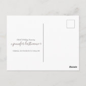 50. Geburtstag Save the Date Einladung Postkarte (Rückseite)