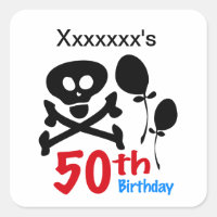 50. Geburtstag Schädelkreuze
