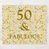 50. Geburtstag Schaumweinetikett (Einzelnes Label)