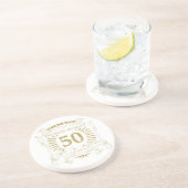 50. Geburtstag Scherzgeschenk Getränkeuntersetzer (Seite)