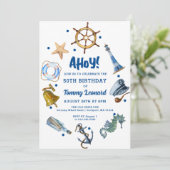 50. Geburtstag Schöner Sommer 2024 Einladung (Stehend Vorderseite)