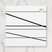 50. Geburtstag schwarz und weiß Geschenkanhänger (Rückseite)