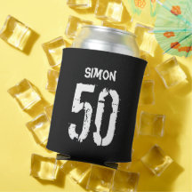 50. Geburtstag Schwarz-weißer Name Gag Geschenk ka
