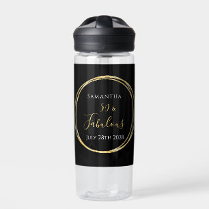 50. Geburtstag Schwarzes Gold Personalisiert Trinkflasche
