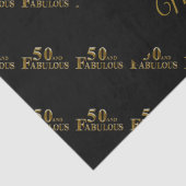 50. Geburtstag Seidenpapier (Detail)