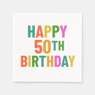 50. Geburtstag Serviette