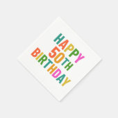 50. Geburtstag Serviette (Ecke)