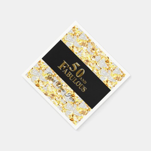 50. Geburtstag Serviette (Ecke)