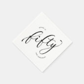 50. Geburtstag Serviette (Ecke)