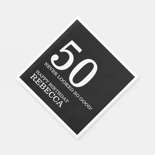 50. Geburtstag Serviette (Ecke)