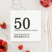 50. Geburtstag Serviette (Beispiel)