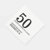 50. Geburtstag Serviette (Ecke)