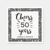 50. Geburtstag Serviette (Vorderseite)