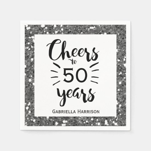 50. Geburtstag Serviette (Vorderseite)