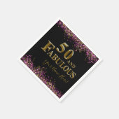 50. Geburtstag Serviette (Ecke)