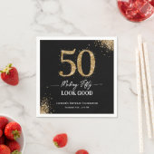 50. Geburtstag sieht gut aus Serviette (Beispiel)