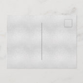 50. Geburtstag Silber Glitzer Einladung (Rückseite)