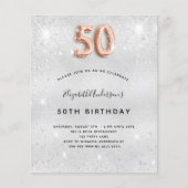 50. Geburtstag Silbergoldene Rose (Vorderseite)