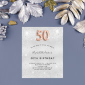 50. Geburtstag Silbergoldene Rose