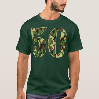 50. Geburtstag Soldat Zahl 50 Jahre alt Militär T-Shirt
