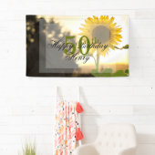 50. Geburtstag Sonnenblume Banner (Insitu)