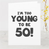 50. Geburtstag Spaß Karte (Gelbe Blume)