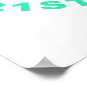 50. Geburtstag Spaß Poster (Ecke)