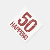 50. Geburtstag Spaß Serviette (Ecke)