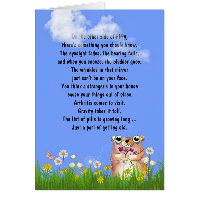 50. Geburtstag Spaß über das Altern (Vorne)