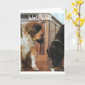 **50. GEBURTSTAG** SPASS VON DEN HUNDEN! KARTE (Gelbe Blume)