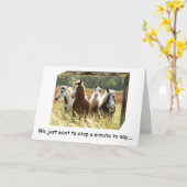 **50. GEBURTSTAG** SPASS-ZEITPFERDE HABEN EINEN HE KARTE (Gelbe Blume)