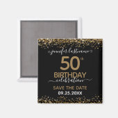 50. Geburtstag Speichern Sie das Datum-Magnet Magnet (Vorderseite/Rückseite)