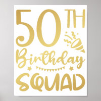 50. Geburtstag Squad 50 Party Crew