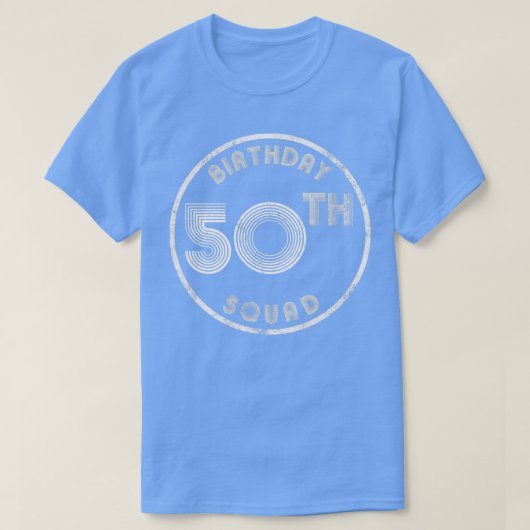 50. Geburtstag Squad Vintag aussehen T-Shirt (Design vorne)