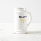 50. Geburtstag Stein Bierglas (VorderseiteRechts)