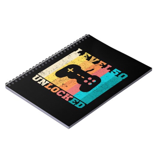 50. Geburtstag Stufe 50 entsperrt Notizblock (Linke Seite)